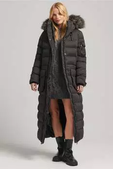 Удлиненная парка Expedition из микрофибры Superdry, черный