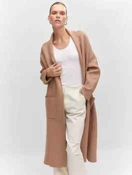 Удлиненное пальто Ринго Mango, кэмел
