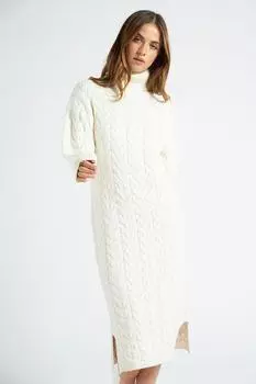 Удлиненное платье с косой Ascot Urban Bliss, белый