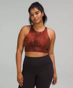 Удлиненный бюстгальтер Energy с высоким вырезом Lululemon