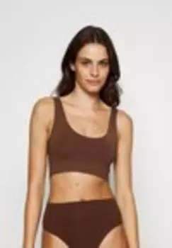 Удлиненный бюстгальтер INVISIBLE BRALETTE SEAMLESS BARE SCOOP Organic Basics, коричневый