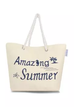 Удобная летняя сумка через плечо, пляжная сумка normani, цвет Amazing Summer White