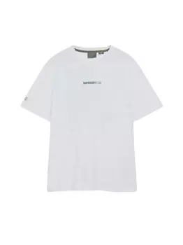 Удобная спортивная футболка Superdry, белый