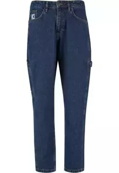 Удобные джинсы Karl Kani "Мужская зауженная рабочая одежда Karl Kani KK Retro Denim", синий