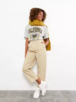 Удобные прямые женские брюки LCW Casual