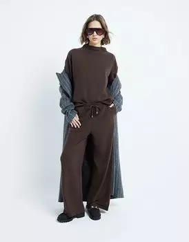 Удобные широкие брюки темно-коричневого цвета River Island