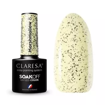 УФ-лак для ногтей Claresa Marshmallow, 5 мл, 8 шт.