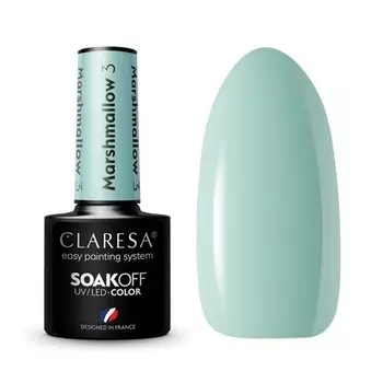 УФ-лак для ногтей Claresa Marshmallow, 5 мл — упаковка из 3 шт.