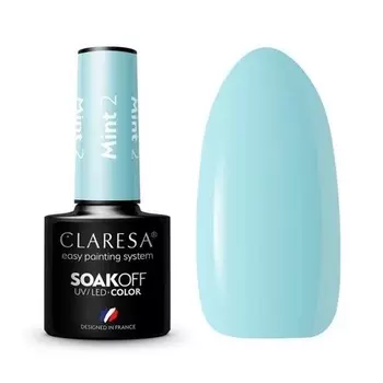 УФ-лак для ногтей Claresa Mint, 5 мл — упаковка из 2 шт.