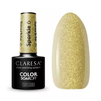 УФ-лак для ногтей Sparkle, 5 мл — упаковка из 6 шт., Claresa