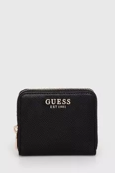 Угадай кошелек Guess, черный