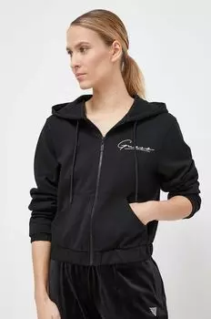 Угадайте, толстовка Guess, черный