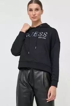 Угадайте, толстовка Guess, черный