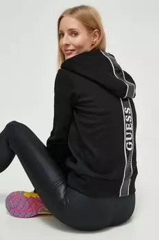 Угадайте, толстовка Guess, черный