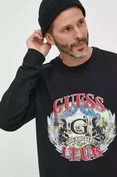 Угадайте, толстовка Guess, черный