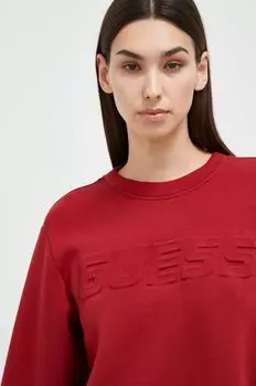 Угадайте, толстовка Guess, красный