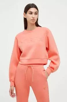 Угадайте, толстовка Guess, оранжевый