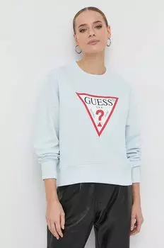 Угадайте, толстовка Guess, синий
