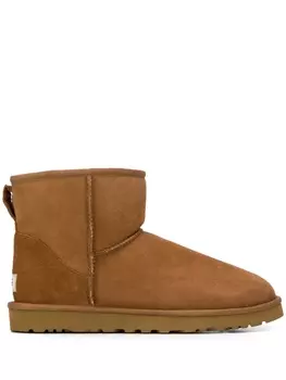 UGG ботильоны на каблуке, коричневый