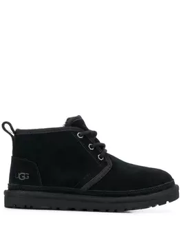 UGG ботинки на шнуровке, черный