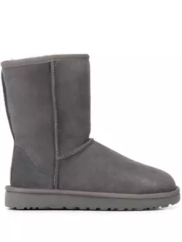 UGG ботинки с бантом, серый