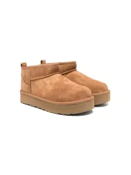 UGG Kids угги Classic Ultra Mini Platform, коричневый