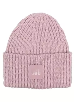 UGG шапка бини в рубчик, розовый