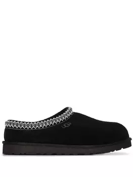 Слиперы UGG Tasman с вышитым узором, черный