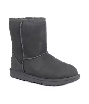 Угги детские Ugg с овечьей шерстью, серый