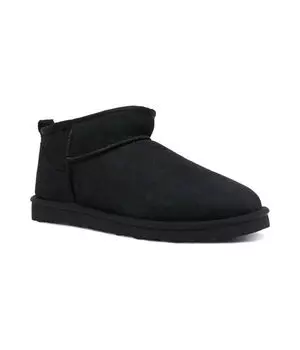 Угги мужские Ugg мини с овечьей шерстью, черный