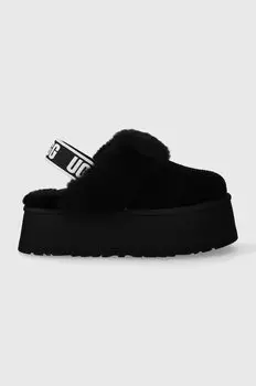 Угги тапочки замшевые Funkette Ugg, черный