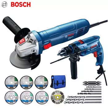 Угловая шлифовальная машина Bosch GWS700 + перфоратор, сумка