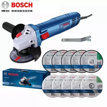 Угловая шлифовальная машина Bosch GWS 700, 710W + два комплекта насадок