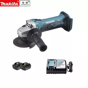 Угловая шлифовальная машина Makita DGA402RME + две батареи 4.0Ah