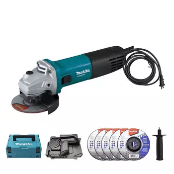 Угловая шлифовальная машина Makita M9509B, 850W + диски