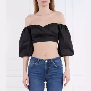 Укороченная блузка Guess, черный