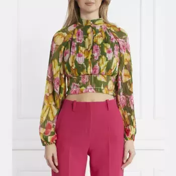 Укороченная блузка Guess, мультиколор