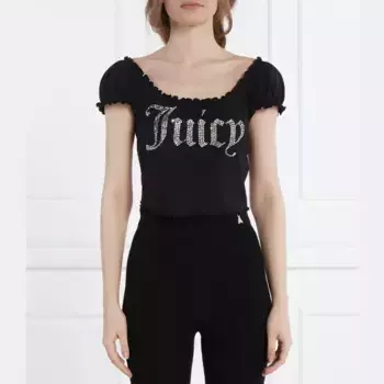 Укороченная блузка Juicy Couture, черный