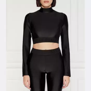 Укороченная блузка Just Cavalli, черный