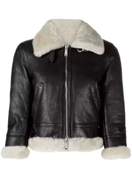 Укороченная дубленка Dsquared2, черный