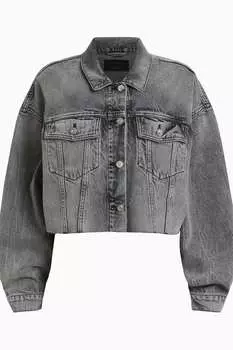 Укороченная джинсовая куртка Allsaints Piper All Saints, серый