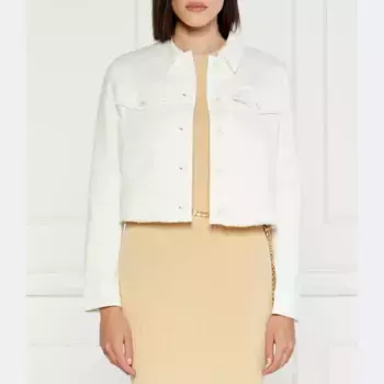 Укороченная джинсовая куртка Marc Cain, белый