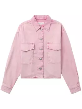 Укороченная джинсовая куртка rag & bone, розовый