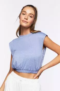 Укороченная футболка Active Muscle Forever 21, синий