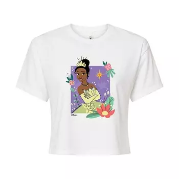 Укороченная футболка Disney Princess Tiana, белый
