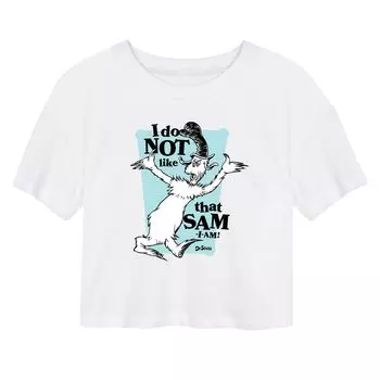 Укороченная футболка Junior's Dr. Seuss Sam I Am Licensed Character