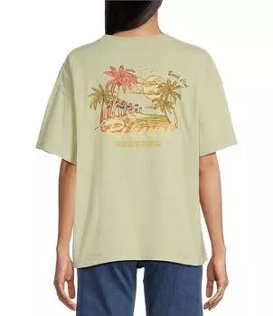 Укороченная футболка с рисунком Rip Curl La Quinta, зеленый
