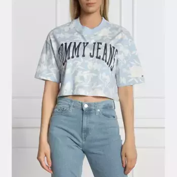 Укороченная футболка Tommy Hilfiger, синий