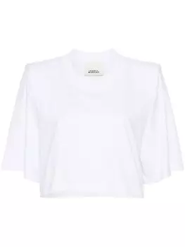 Укороченная футболка Zaely ISABEL MARANT, белый