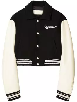 Укороченная куртка-бомбер Off-White, белый